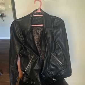 Blu Pepper Faux Leather Jacket Size Small